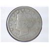 Image 1 : 1883 NO CENT LIBERTY "V" NICKEL (FINE)