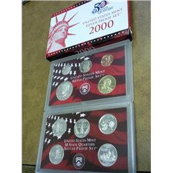 2000 US SILVER PROOF SET (WITH BOX)