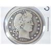 1911-S BARBER QUARTER (VERY GOOD)