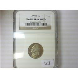 2002-S JEFFERSON NICKEL NGC PF69 ULTRA CAMEO