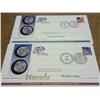 Image 1 : 2 US MINT QUARTER FDC'S (TEXAS AND NEVADA)