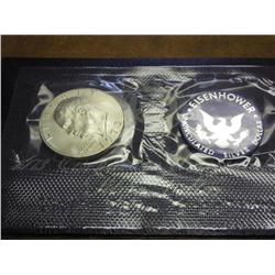 1973-S IKE SILVER DOLLAR (UNC) (BLUE PACK)