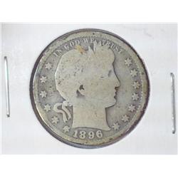 1896-O BARBER QUARTER