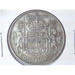 1950 CANADA 50 CENTS SILVER