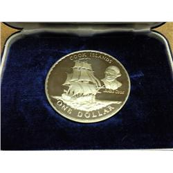 1970 NEW ZEALAND $1 COOK ISLANDS PROOF