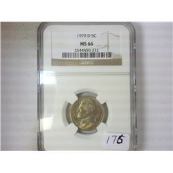 1979-D JEFFERSON NICKEL NGC MS66