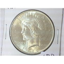 1922 PEACE SILVER DOLLAR (UNC)
