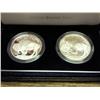 Image 2 : 2001 AMERICAN BUFFALO 2 COIN SET PF & UNC
