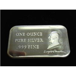 1 TROY OZ .999 FINE SILVER INGOT