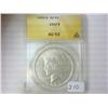 Image 1 : 1922 PEACE SILVER DOLLAR ANACS AU53