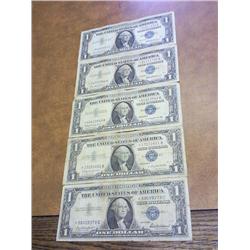 5-1957 $1 SILVER CERTIFICATES STAR NOTES