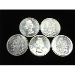 5-1964 CANADA 50 CENTS (SILVER) (UNC)