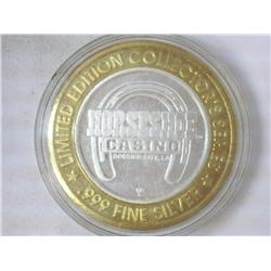 HORSESHOE CASINO $10 SILVER TOKEN (UNC)
