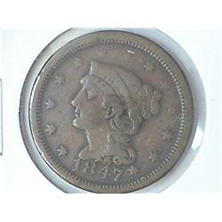1847 US LARGE CENT