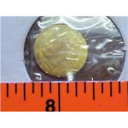 1910 MINI $10 GOLD INDIAN (SMALL SIZE)