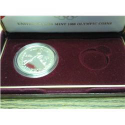 1988 US OLYMPIC PROOF SILVER DOLLAR