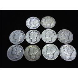 10-1930'S MERCURY DIMES