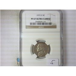 1972-S JEFFERSON NICKEL NGC PF67 ULTRA CAMEO