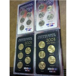 4-2003 & 4 US 50 STATE QUARTERS UNC SETS