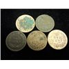 Image 2 : 5 ASSORTED 1890'S INDIAN HEAD CENTS (AS SHOWN)