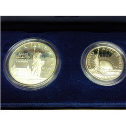 1986-S US LIBERTY 2 COIN SET (AS SHOWN)