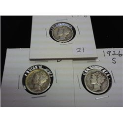 1926 P/D/S MERCURY DIMES