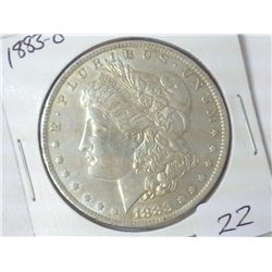 1883-O MORGAN SILVER DOLLAR