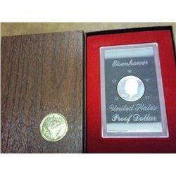 1972-S IKE SILVER DOLLAR PROOF (BROWN PACK)