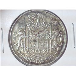 1951 CANADA 50 CENTS (SILVER)