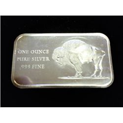 1 TROY OZ .999 FINE SILVER INGOT