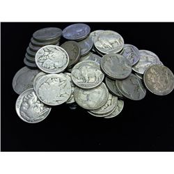 38 ASSORTED 1920'S BUFFALO NICKELS