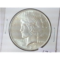1924 PEACE SILVER DOLLAR (UNC)