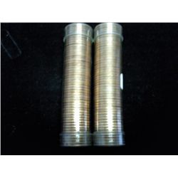 ROLLS OF 1959-D & 60 LINCOLN CENTS (UNC)