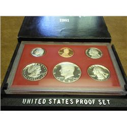 1981 US PROOF SET (WITH BOX)