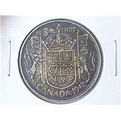1942 CANADA 50 CENTS (SILVER)