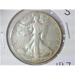 1937-S WALKING LIBERTY HALF DOLLAR