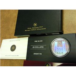 2006 CANADA $20 FINE SILVER COIN HOLOGRAM
