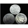 1922 P/D/S PEACE SILVER DOLLARS