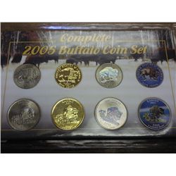 COMPLETE 2005 BUFFALO COIN SET (AS SHOWN)