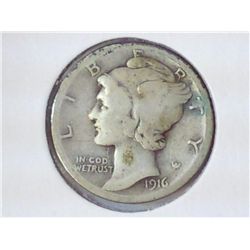 1916-S MERCURY DIME