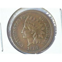 1881 INDIAN HEAD CENT (VERY FINE)