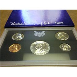 1968 US PROOF SET (WITH BOX) 40% SILVER HALF