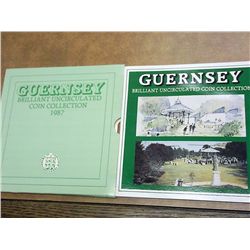 1987 GUERNSEY BRILLIANT UNC COIN SET