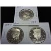 1973-S,76-S & 99-S KENNEDY HALF DOLLARS GEM PROOF