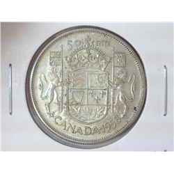 1958 CANADA 50 CENTS (SILVER)
