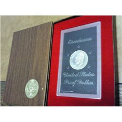 1974-S IKE SILVER DOLLAR PROOF (BROWN PACK)