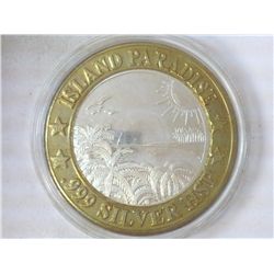 LUXURY CRUISE CASINO $10 SILVER TOKEN (UNC)