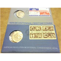 2 US MINT BICENTENNIAL FDC'S (1972 & 1974)
