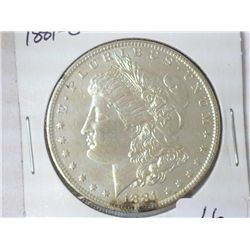 1881-O MORGAN SILVER DOLLAR (UNC) (TONING SPOTS)