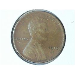1914-S LINCOLN CENT (VERY FINE)